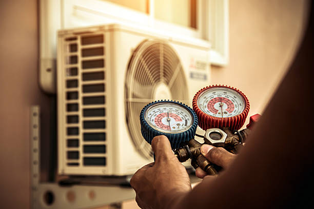 Professional Hvac Maintenance technician working in Covington, OH